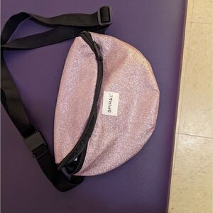 pink glitter fannypack   